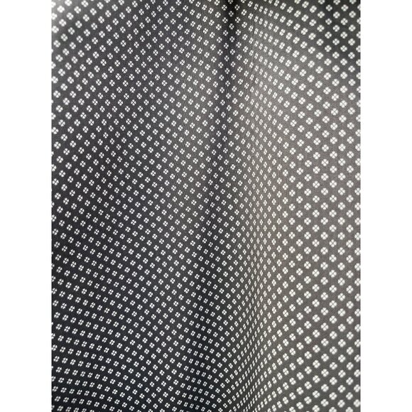 Van Heusen Flex Slim Fit Button Down Shirt Men 16.5/34-35 Black White Officewear - Picture 3 of 7